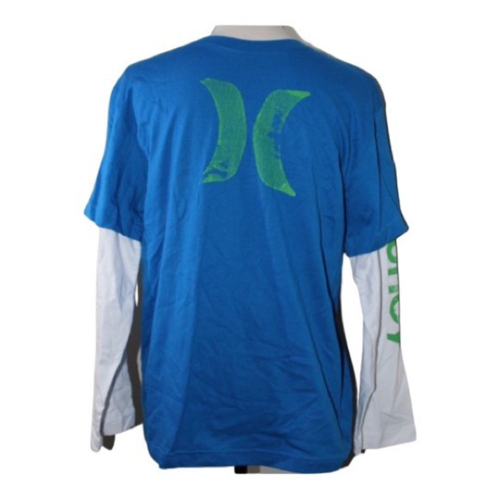 Boys Longsleeve Blue and White Hurley